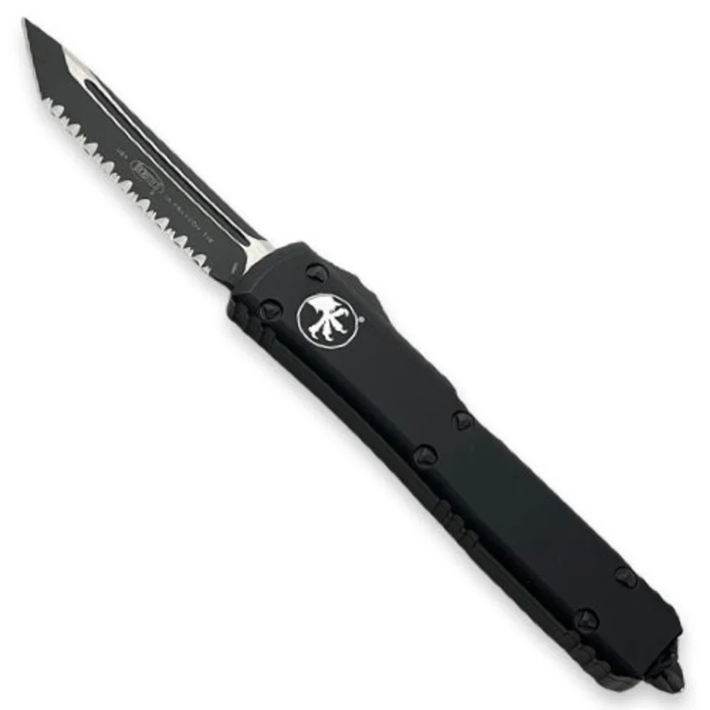 Microtech 123-3T - Ultratech T/E Black Tactical Full Serration