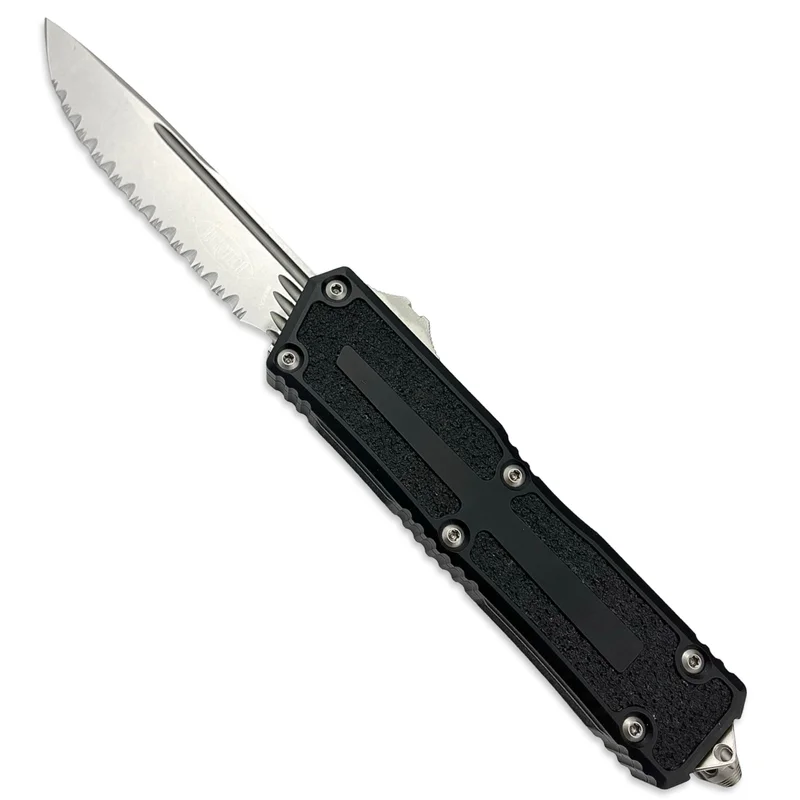 Microtech 1278-12 - Scarab II S/E Gen III Stonewash Full Serrated