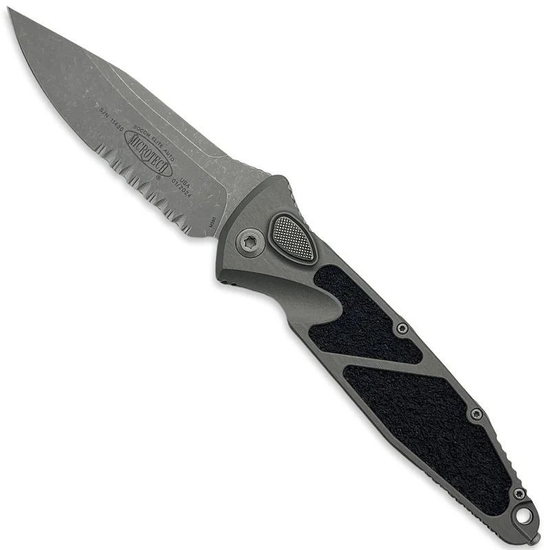 Microtech 160A-11APNC - Socom Elite Auto S/E Natural Clear Apocalyptic Partially Serrated