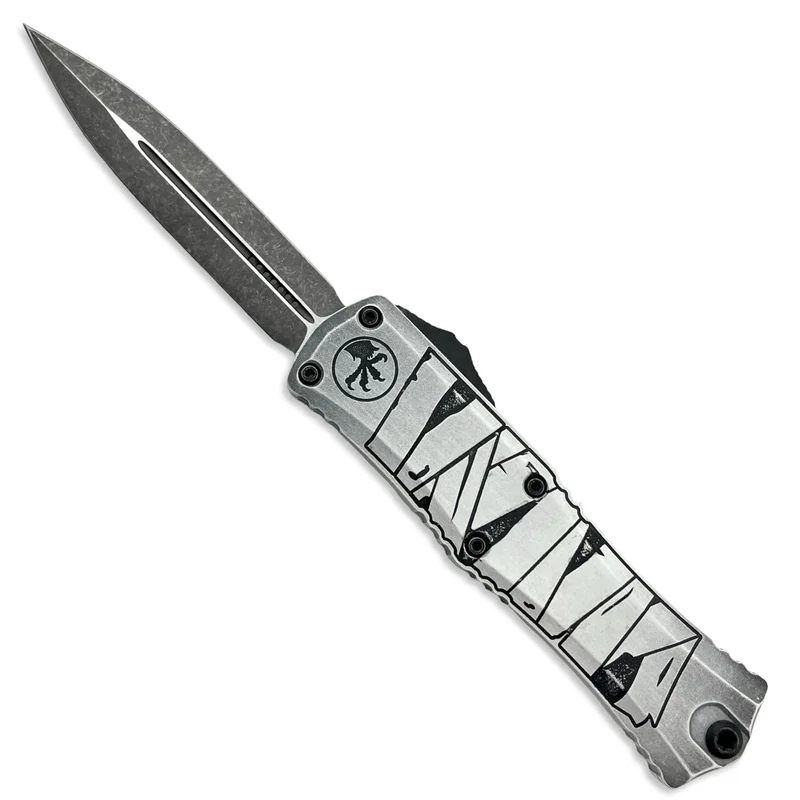 Microtech 1702M-1HWMYS - Hera II Mini D/E Signature Series Mummy Wrap Standard