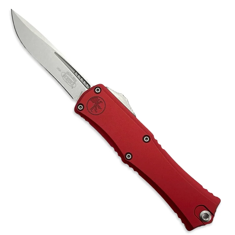 Microtech 1705M-10RD - Hera II Mini Recurve Red Stonewash Standard