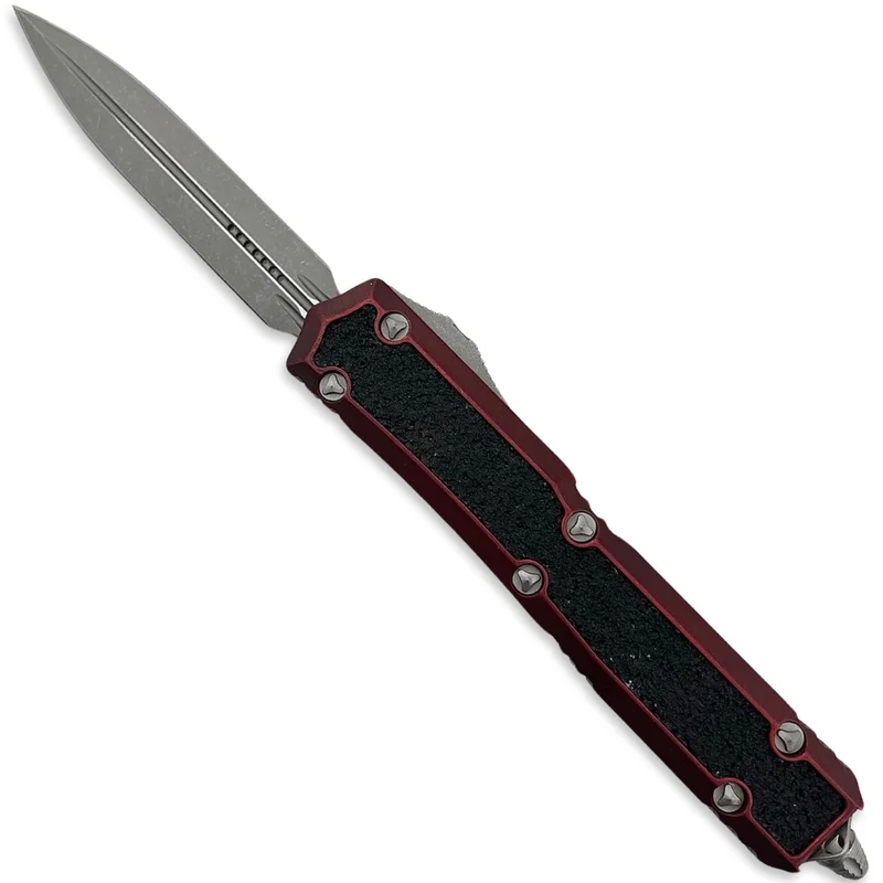 Microtech 206-10APWRDS - Makora D/E Weathered Red Apocalyptic Standard