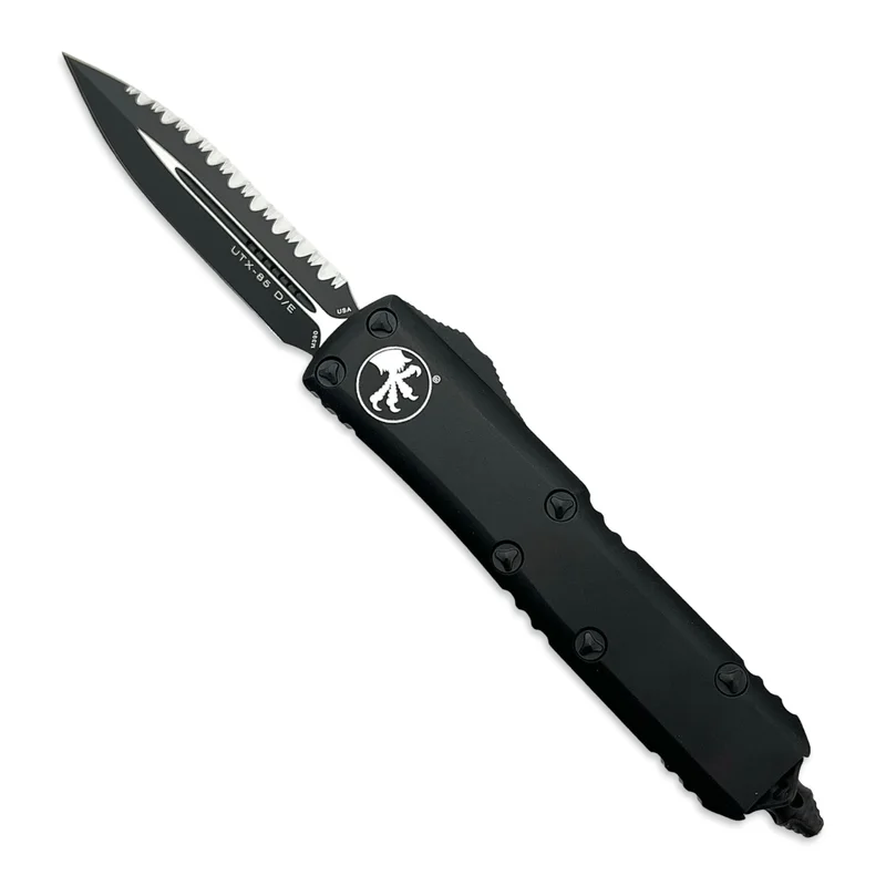 MicroTech 232-3T - UTX-85 D/E Black Tactical Full Serrated
