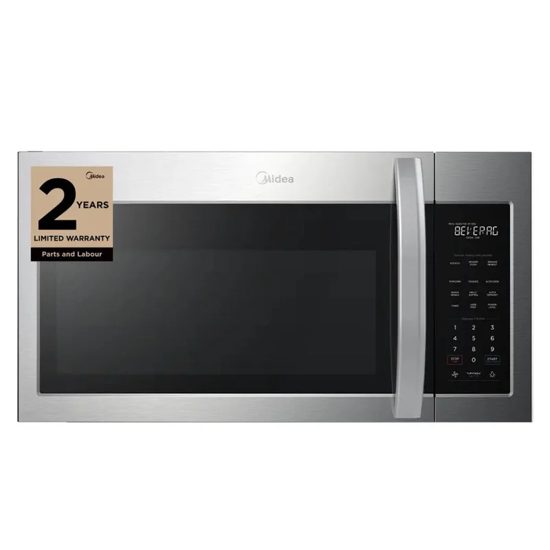 Midea - 1.7 cu. Ft Over the range Microwave in Stainless - MMO17S12ASTC Stainless