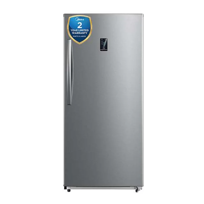 Midea - 13.8 cu. Ft Upright Freezer in Stainless - MRU14B3ASL Stainless