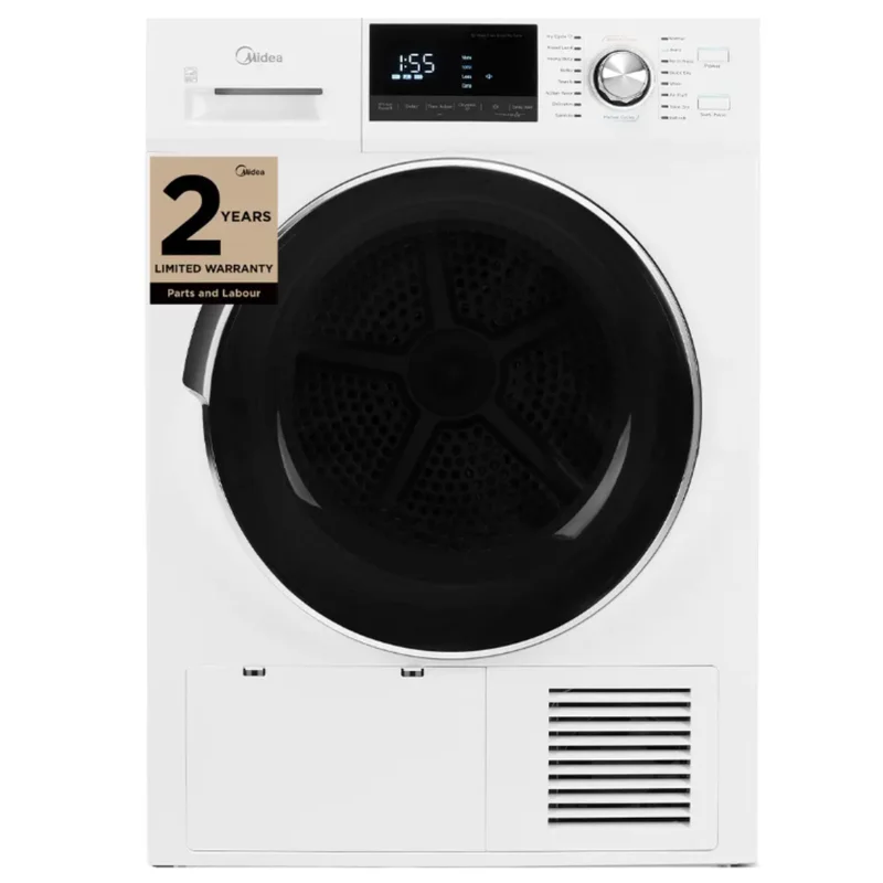 MIDEA - 4.4 cu. Ft Heat Pump Dryer in White - MLE27N5AWWC White