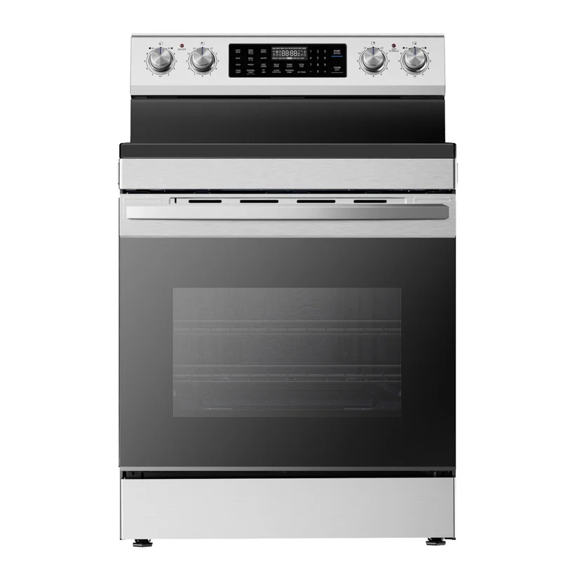 Midea - 6.3 cu. ft Electric Range in Stainless - MER30A15ASTC Stainless
