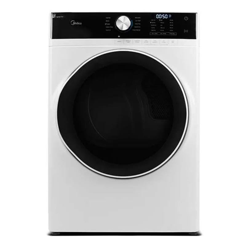 MIDEA - 8 cu. Ft Electric Dryer in White - MLE52N3AWW White
