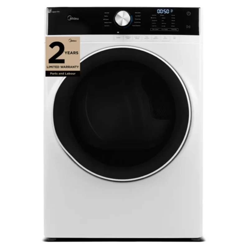 Midea - 8 cu. Ft Electric Dryer in White - MLE52N4AWW White