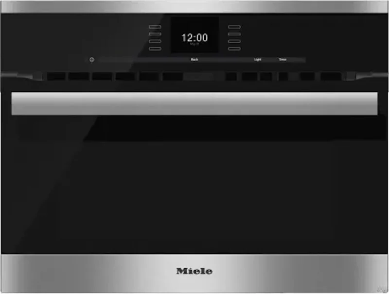 Miele - 1.52 cu. ft Single Wall Oven in Black - H 6600 BM Black