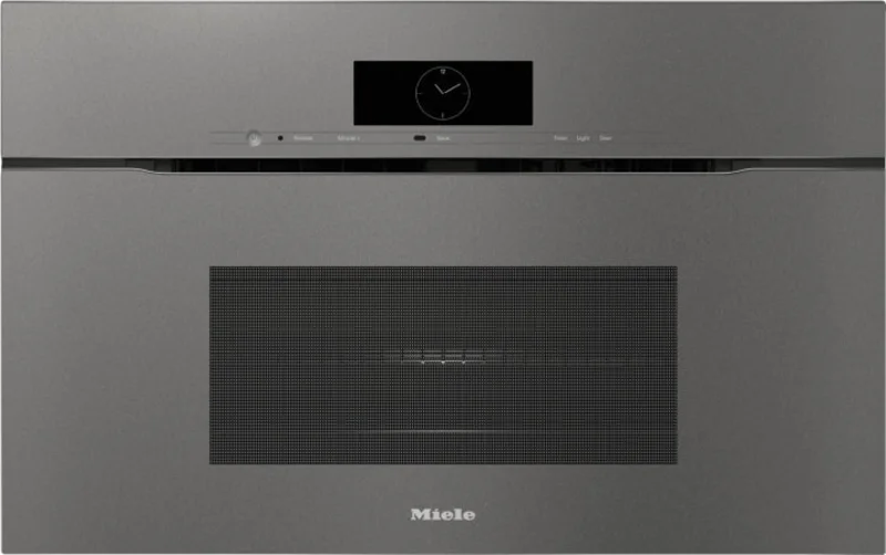 Miele - 1.52 cu. ft Speed Wall Oven in Grey - H 7870 BMX Grey