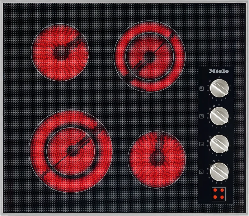Miele - 24.75 inch wide Electric Cooktop in Black - KM5621 Black