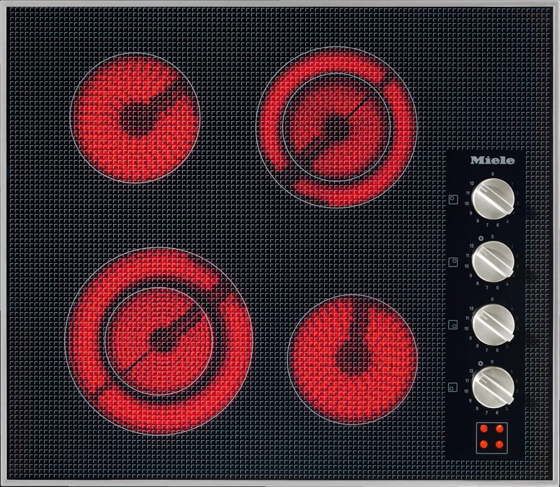 Miele - 24.8 Inch Electric Cooktop in Stainless - KM 5621 208V Stainless