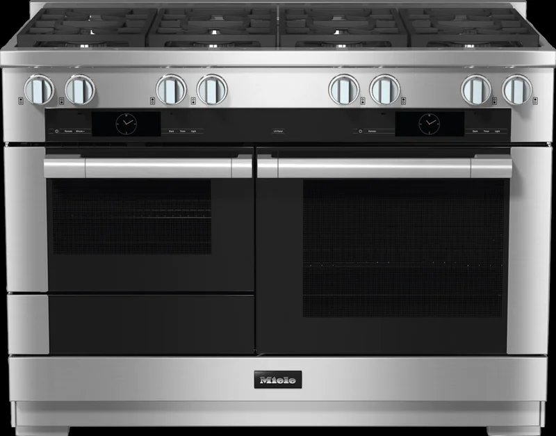 Miele - 3.2 cu. ft Gas Range in Stainless - HR 1954-3 G DF Stainless