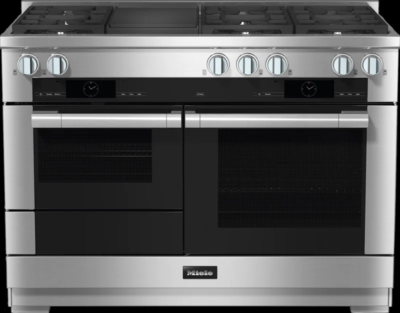 Miele - 3.2 cu. ft Gas Range in Stainless - HR 1955-3 G DF GR Stainless