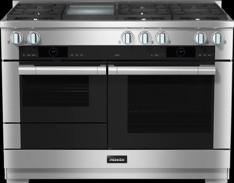 Miele - 3.2 cu. ft Gas Range in Stainless - HR 1956-3 G DF GD Stainless