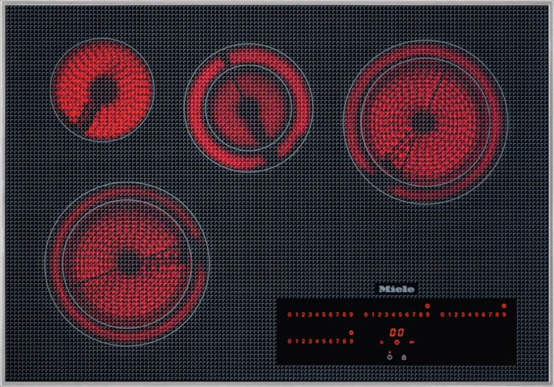 Miele - 30.6 Inch Electric Cooktop in Stainless - KM 5840 208V Stainless