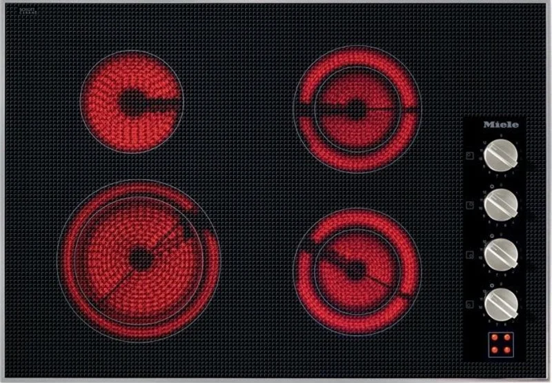 Miele - 30.625 inch wide Electric Cooktop in Stainless - KM5624 Stainless
