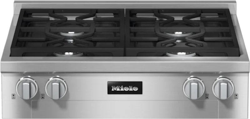 Miele - 30 Inch Gas Cooktop in Stainless - KMR 1124-3 G Stainless