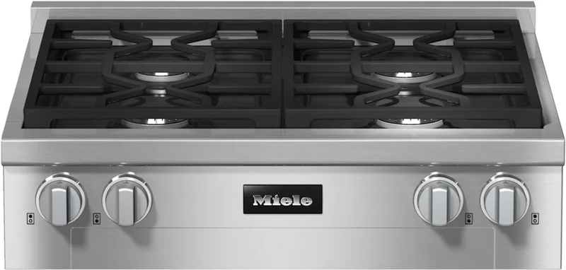 Miele - 30 Inch Gas Cooktop in Stainless - KMR 1124-3 LP Stainless