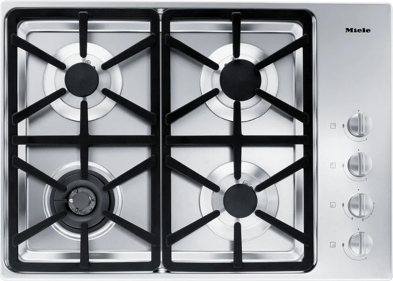 Miele - 30 inch wide Gas Cooktop in Stainless - KM3464 G Stainless