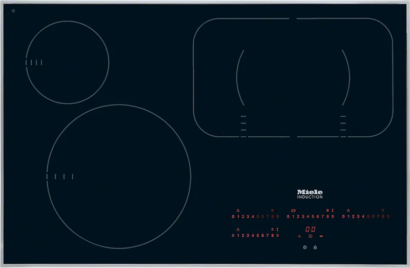 Miele - 31.75 inch wide Induction Cooktop in Black - KM6357 Black