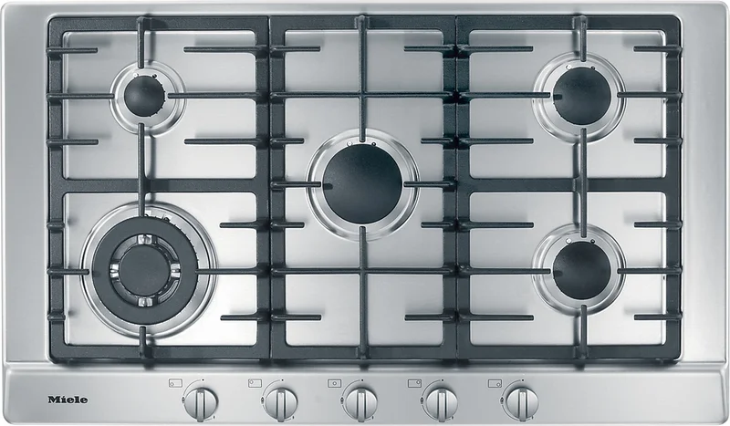 Miele - 35.5 inch wide Gas Cooktop in Stainless - KM2050 G Stainless