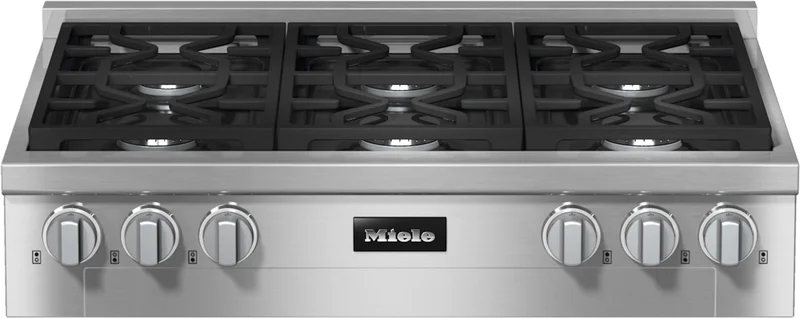 Miele - 36 Inch Gas Cooktop in Stainless - KMR 1134-3 G Stainless