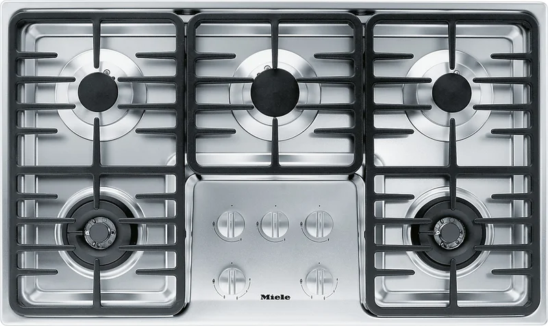 Miele - 36 inch wide Gas Cooktop in Stainless - KM3475 G Stainless