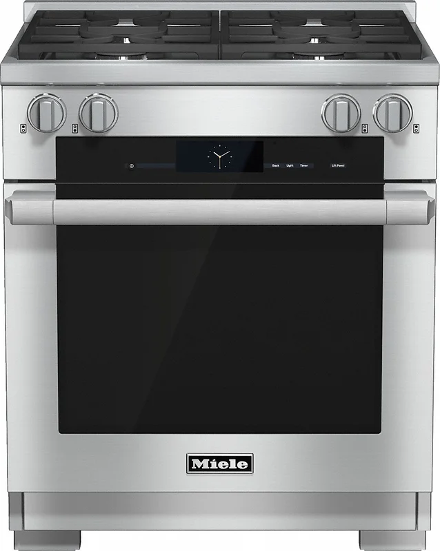 Miele - 4.6 cu. ft Dual Fuel Range in Stainless - HR 1924-2 LP Stainless