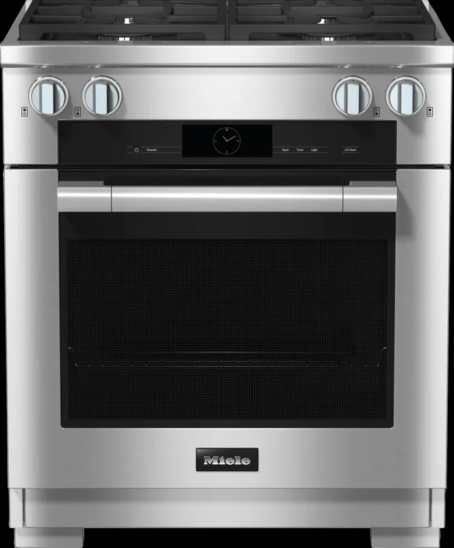 Miele - 4.6 cu. ft Gas Range in Stainless - HR 1924-3 LP DF Stainless