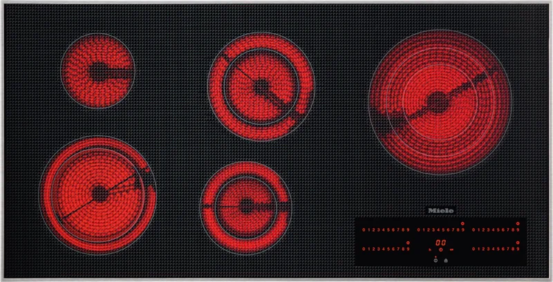 Miele - 42.6 Inch Electric Cooktop in Stainless - KM 5880 240V Stainless