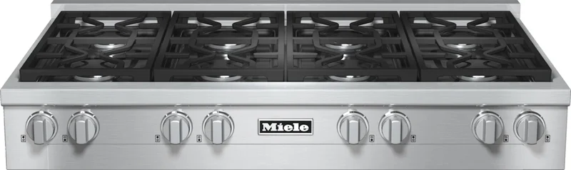 Miele - 48 Inch Gas Cooktop in Stainless - KMR 1354-3 LP Stainless
