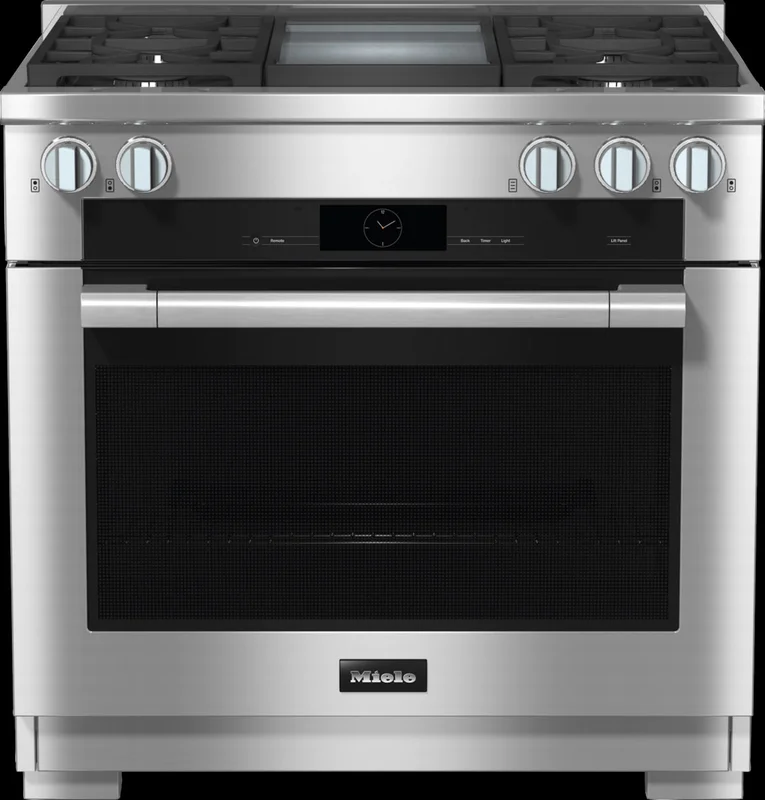 Miele - 5.8 cu. ft Gas Range in Stainless - HR 1936-3 G DF GD Stainless