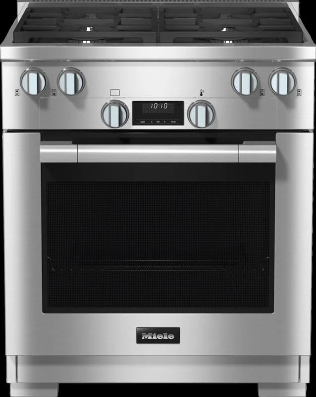 Miele - 5 cu. ft Gas Range in Stainless - HR 1124-3 LP AG Stainless