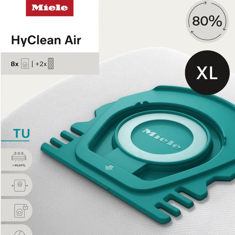 Miele - TU XL HyClean Air Vacuum Cleaner Dustbags - 12909620 White