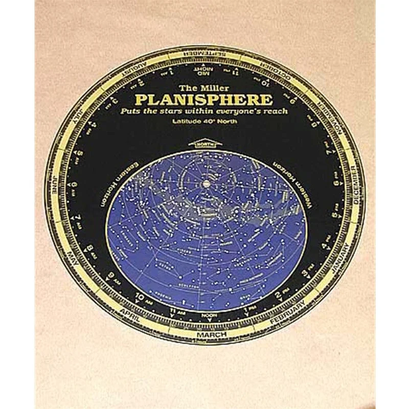 Miller 10.5" 40 Degree Planisphere for 35-45 Degrees North