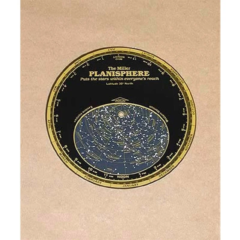 Miller 5.5" 30 Degree Mini-Planisphere for 25-35 Degrees North
