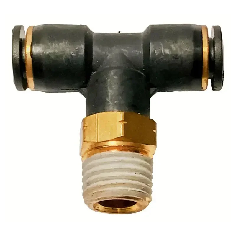 Milton 1/4" Male NPT Push to Connect Swivel Branch Tee (Ea)