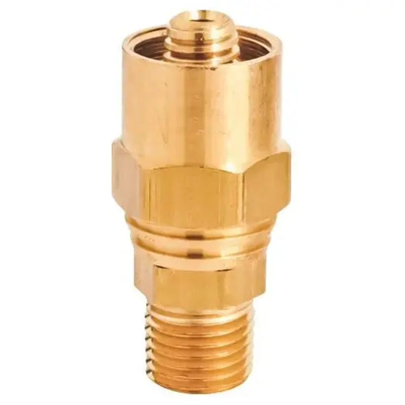 Milton 1/4" MNPT Brass Hose End Fits 5/8" Hose OD - S617