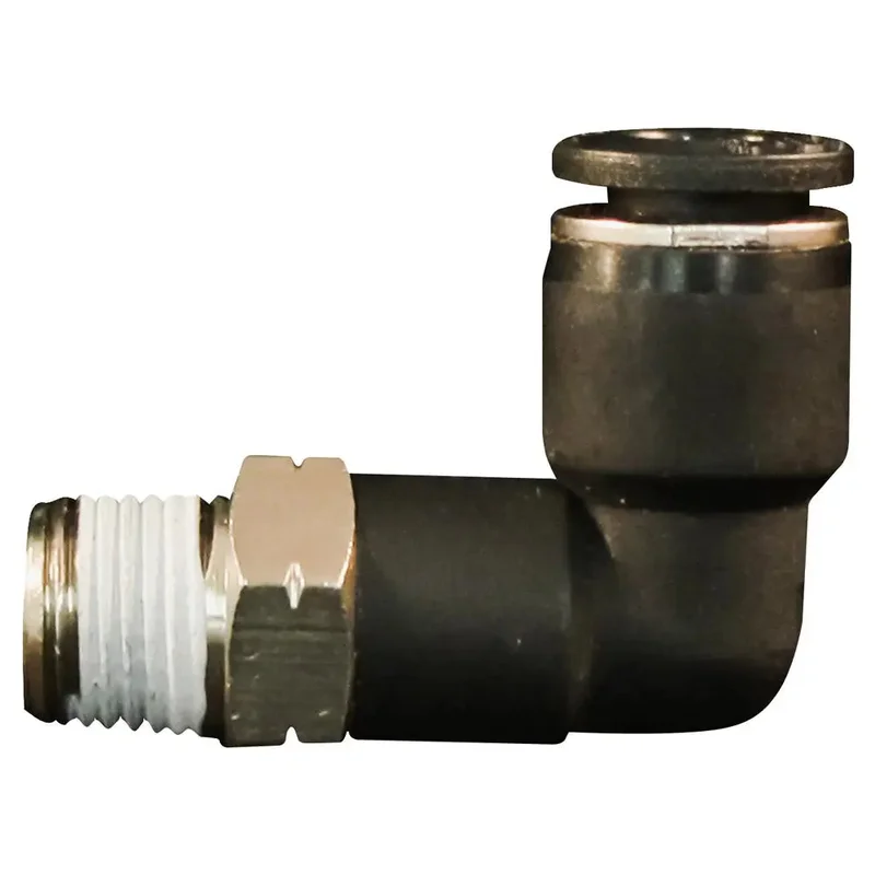 Milton 1/8" MNPT Push to Connect Swivel Elbow, 5/16" OD (Ea)