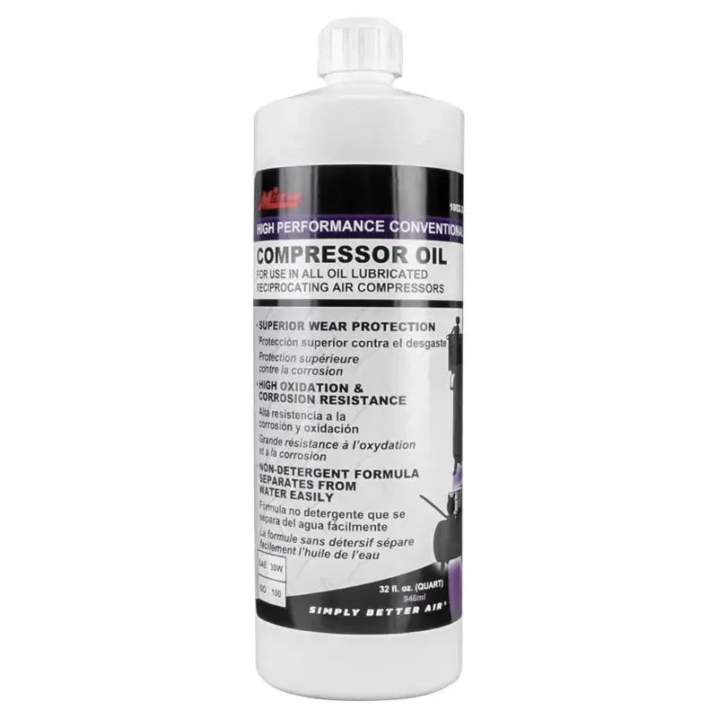 Milton 1002 Air Compressor Oil, Flip Top Bottle (32oz)