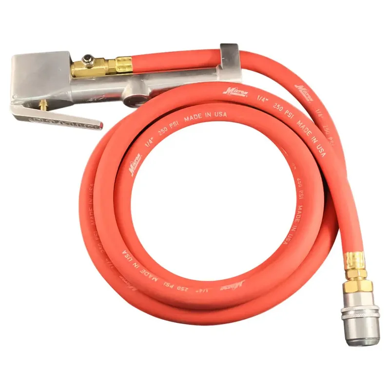 Milton 556 Large Bore Inflator w/ 6ft. Hose, Large Bore Chuck (160 PSI)