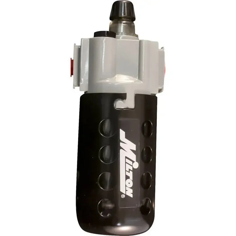Milton Lubricator w/ Polycarbonate Bowls and Metal Bowl Guards 1/4 in NPT