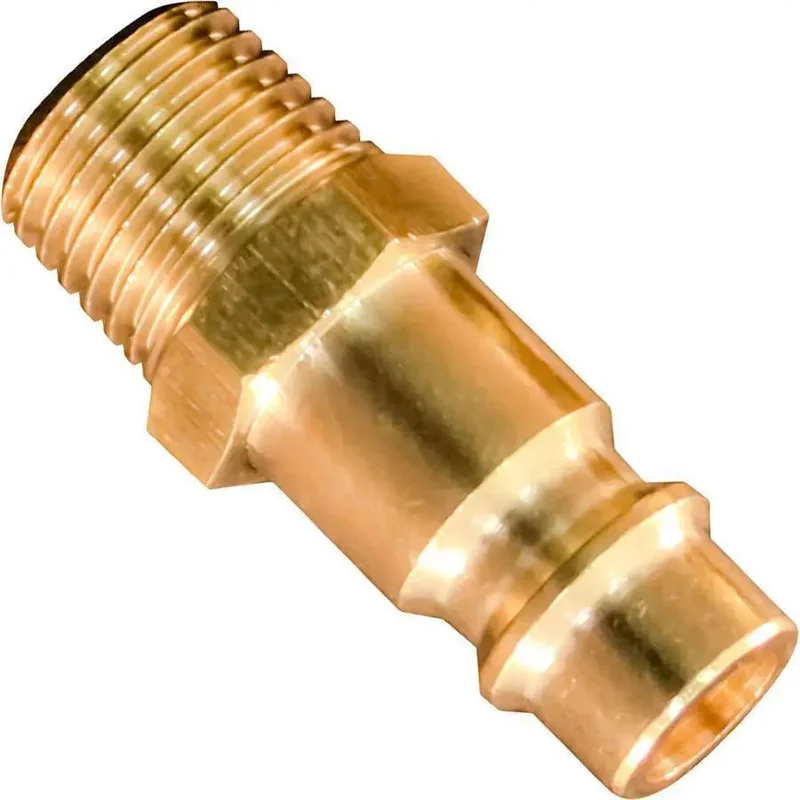 Milton V-Style Brass Hi-Flow Air Plug 1/4 in NPT Male