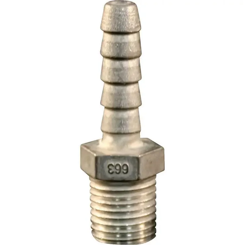 Milton Zamack Alloy Hose End, 1/4" ID X 1/4" NPT (Ea.) - 663