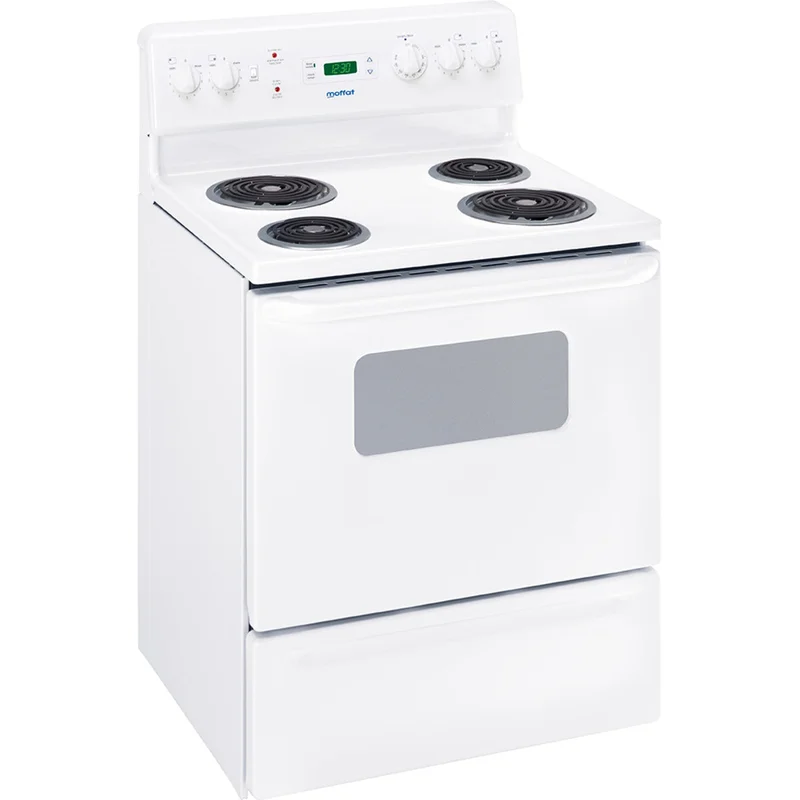 Moffat - 29.87 Inch 5 cu. ft Electric Range in White - MCBS525DNWW White