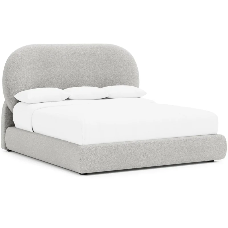 Monolith Panel Bed, King & Queen, Boucle Performance Fabric