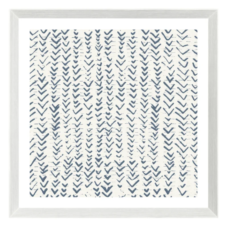 Motif IX - Blue, 17.5" 17.5"