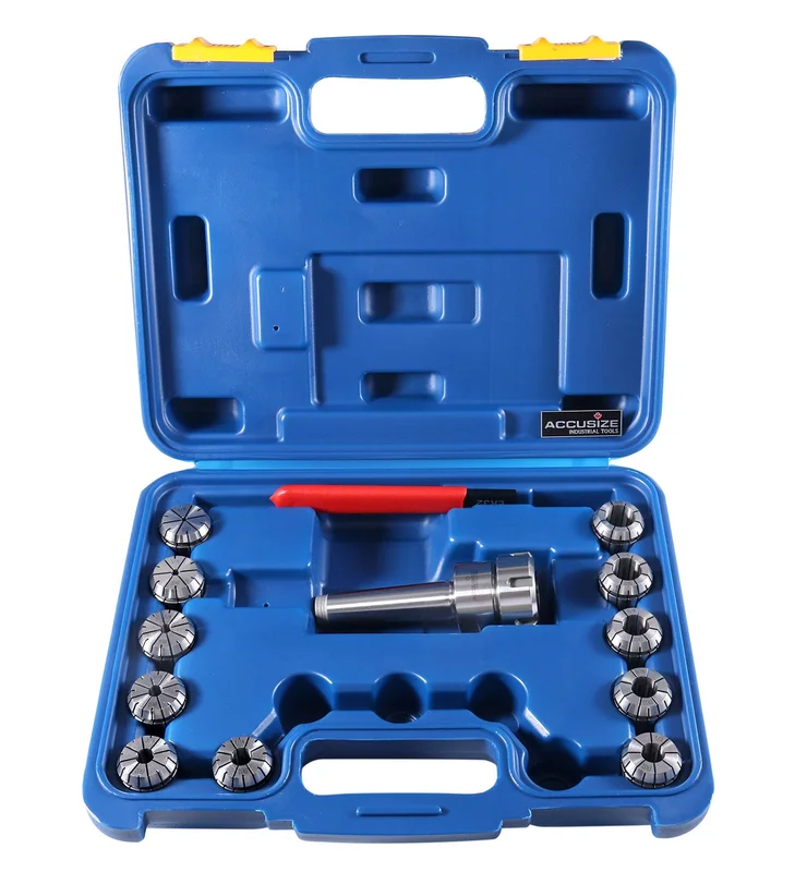 MT3 Shank ER32 Chuck w/ 11PC Collets kit, 1/8" - 3/4" by 16th, Morse Taper Collet System, #0223-0304